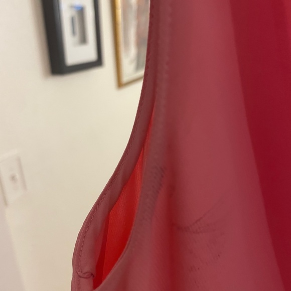 Amanda Uprichard Moneta Pink Ruffle Dress Size Medium - Picture 3 of 3